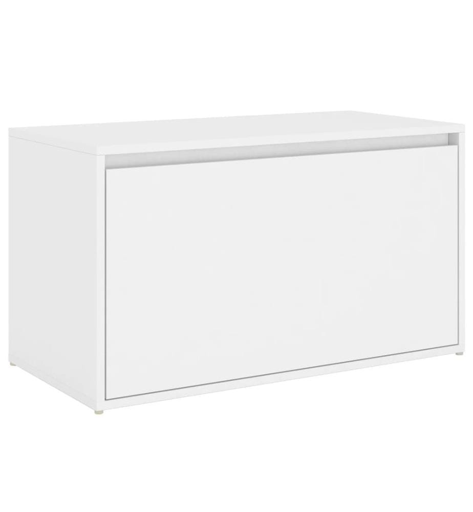Banc d'entrée 80x40x45 cm Blanc Bois d'ingénierie