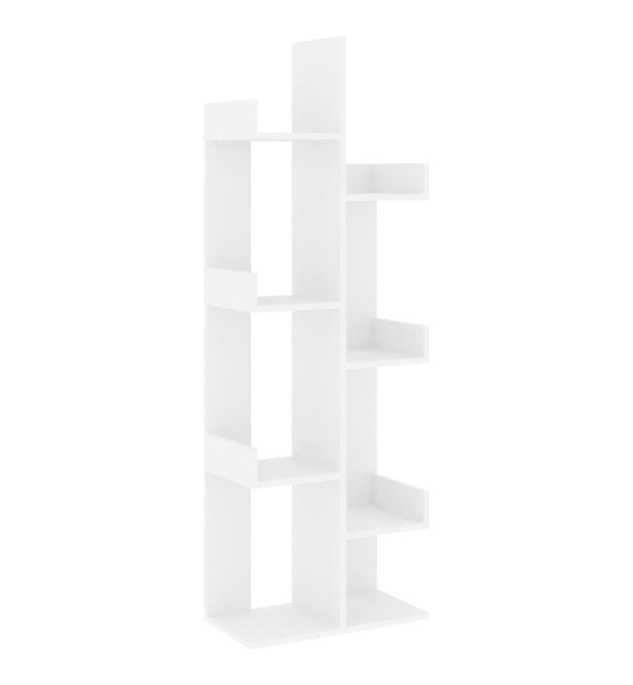 Bücherregal Weiss 48x25,5x140 cm Holzwerkstoff