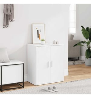 Schuhschrank Weiss 60x35x70 cm Holzwerkstoff