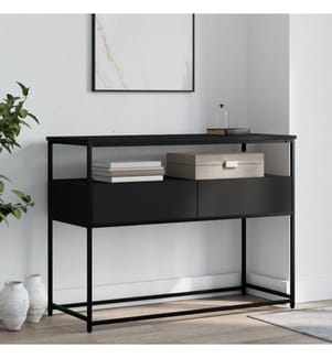Konsolentisch Schwarz 100x40x75 cm Holzwerkstoff