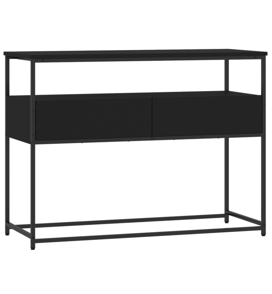 Konsolentisch Schwarz 100x40x75 cm Holzwerkstoff
