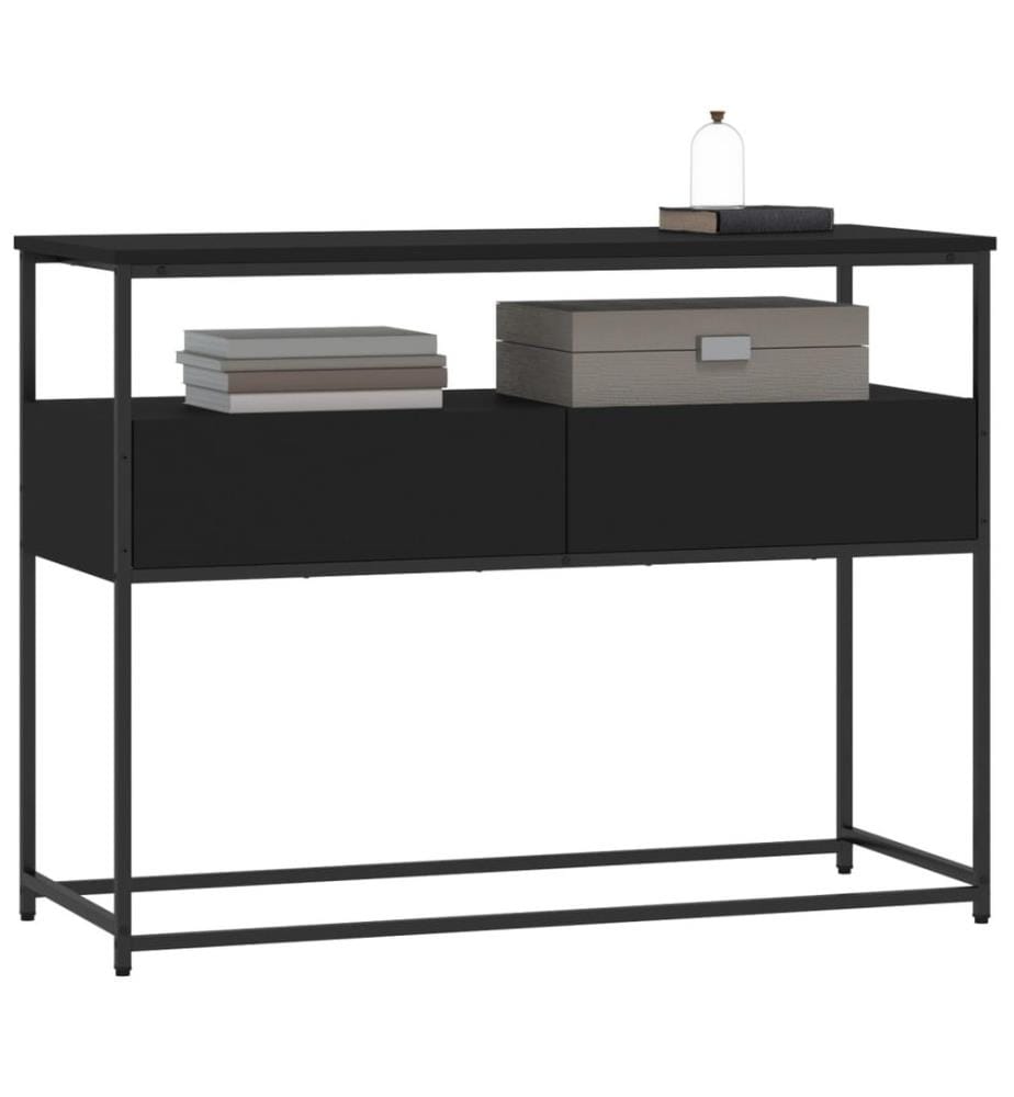 Konsolentisch Schwarz 100x40x75 cm Holzwerkstoff