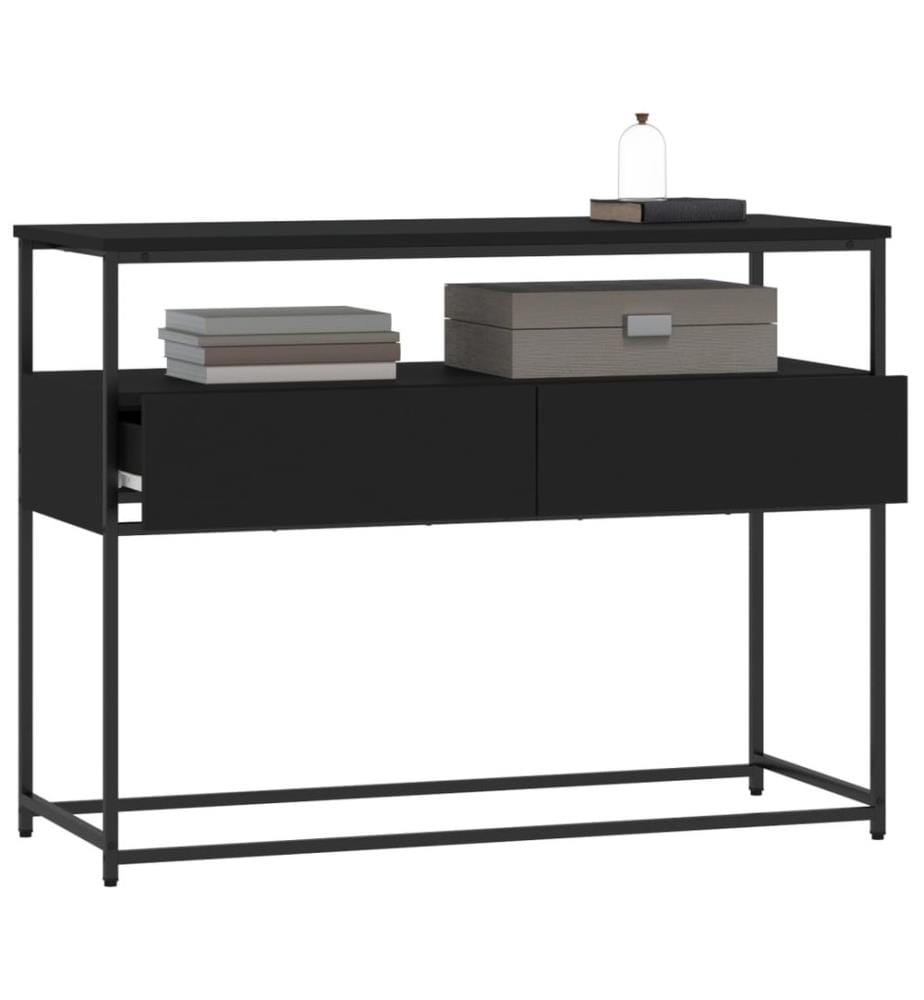 Konsolentisch Schwarz 100x40x75 cm Holzwerkstoff