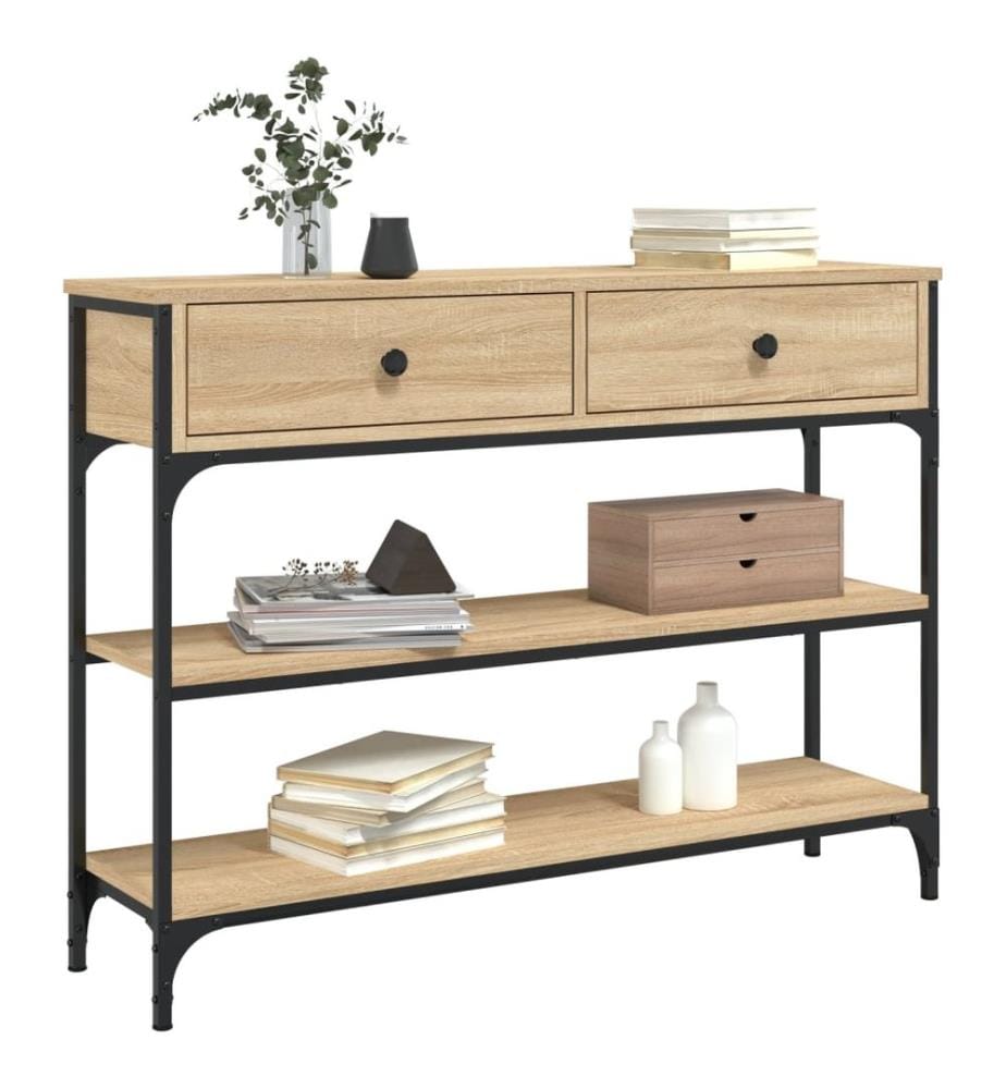 Konsolentisch Sonoma-Eiche 100x25x75 cm Holzwerkstoff