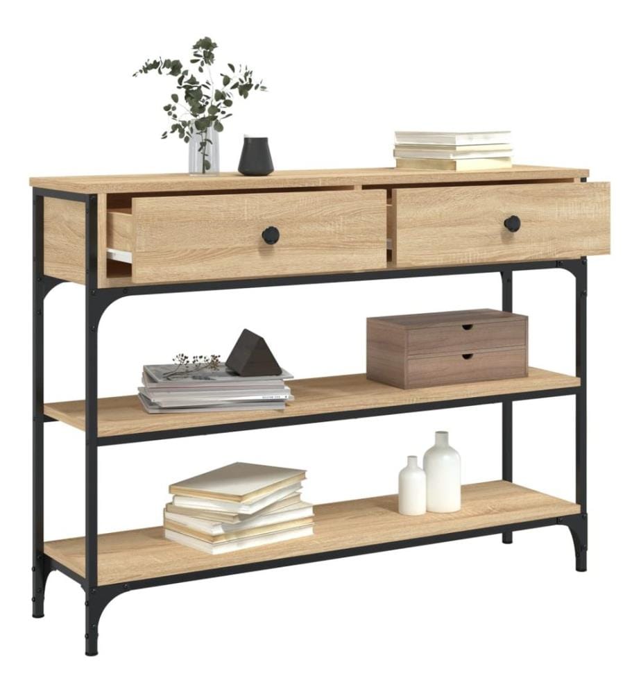 Konsolentisch Sonoma-Eiche 100x25x75 cm Holzwerkstoff