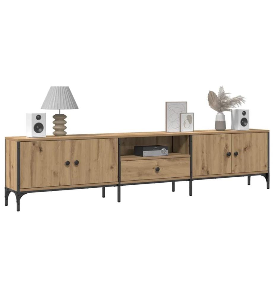 TV-Schrank mit Schublade Artisan-Eiche 200x25x44 cm