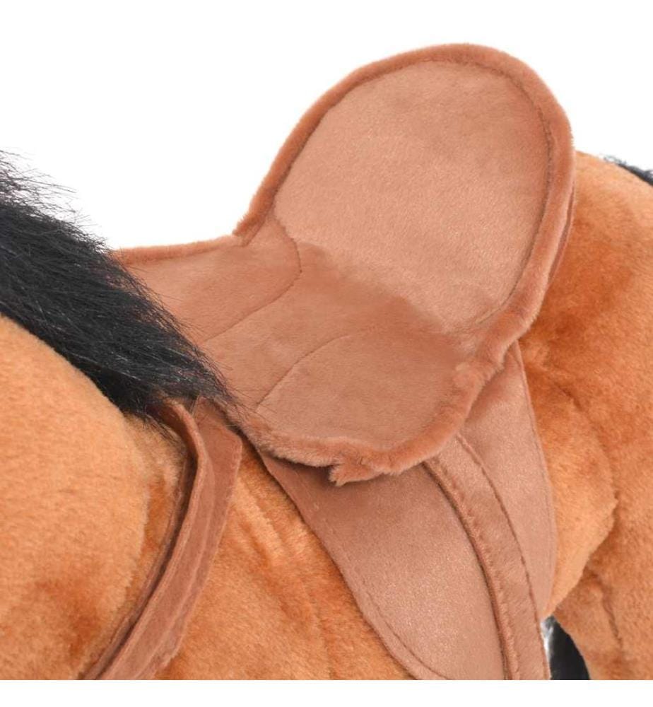 Plüschtier Pferd Stehend Plüsch Braun