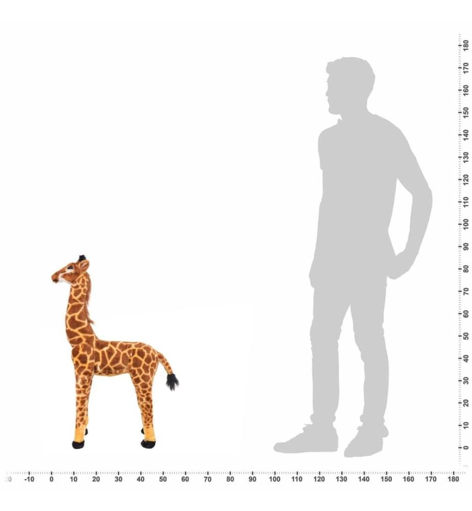 Plüschtier Giraffe Stehend Plüsch Braun und Gelb XXL