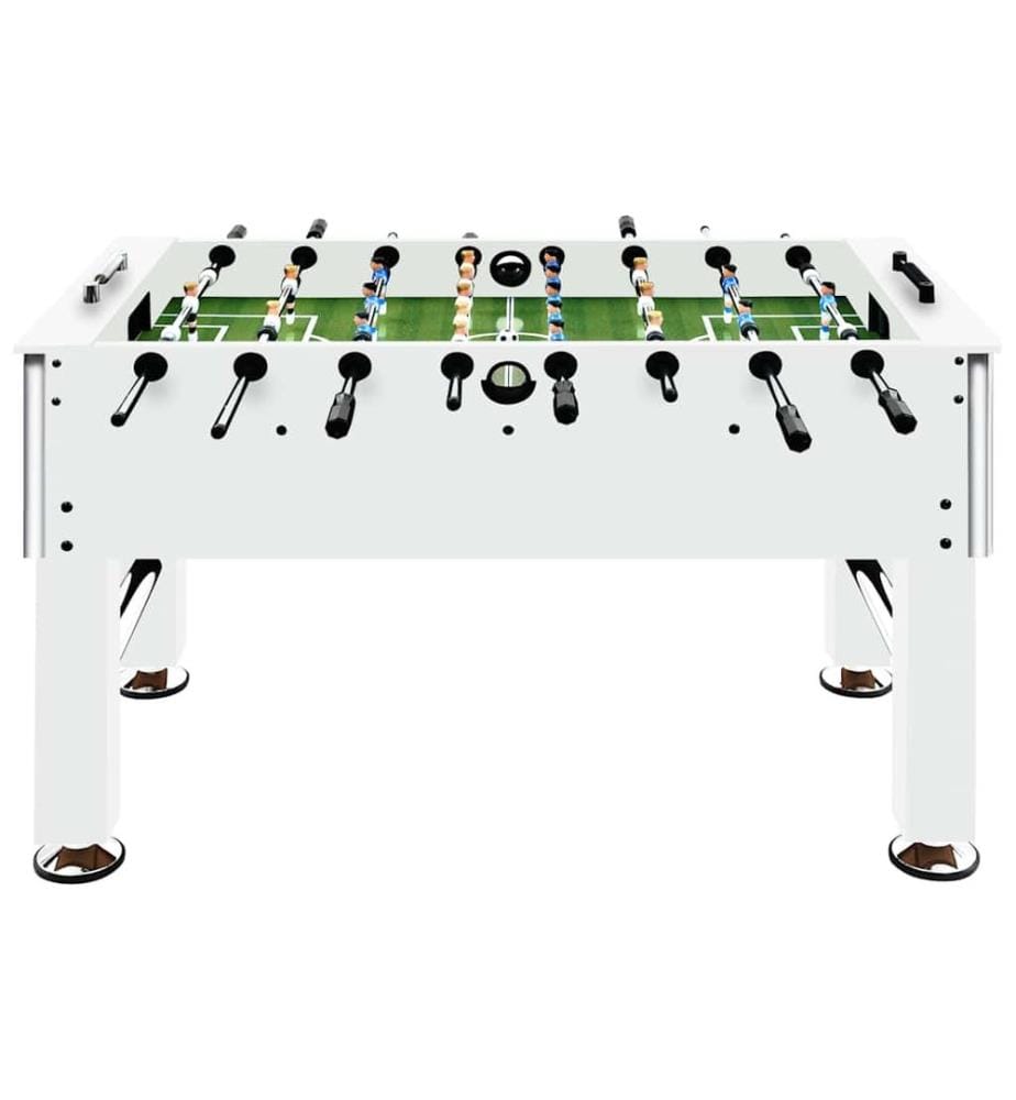 Baby-foot Acier 60 kg 140x74,5x87,5 cm Blanc
