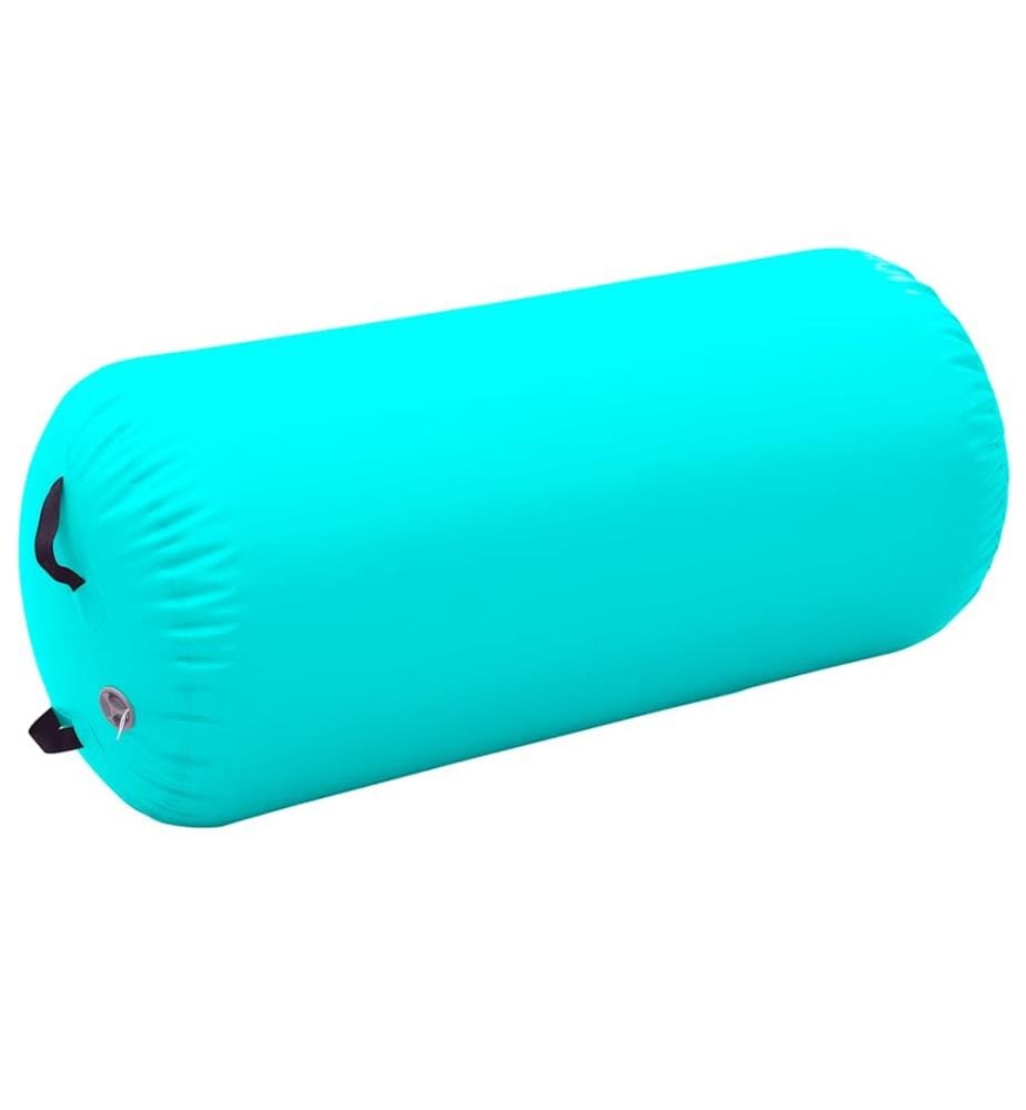 Rouleau gonflable de gymnastique avec pompe 120x90 cm PVC Vert