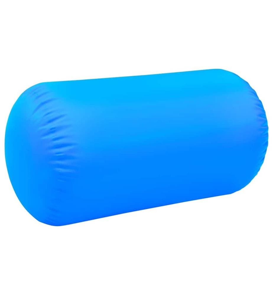 Rouleau gonflable de gymnastique avec pompe 120x90 cm PVC Bleu