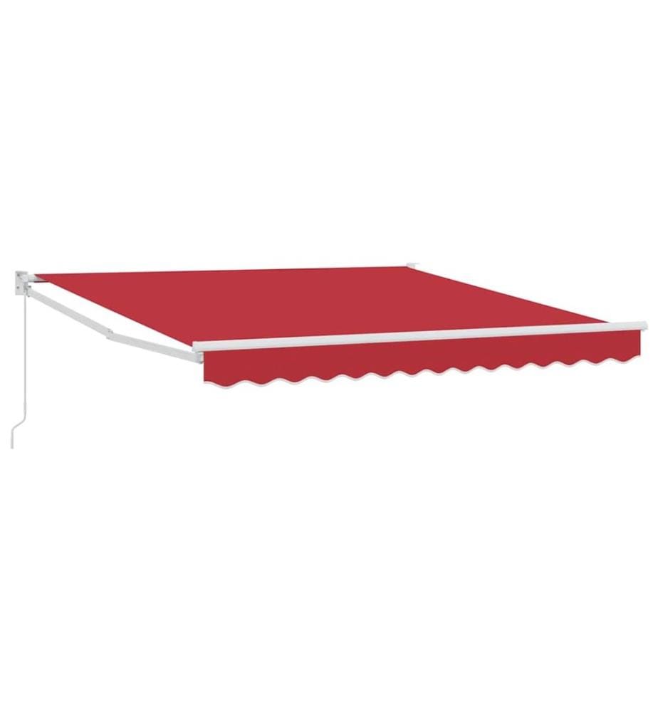 Auvent rétractable Rouge 350 x 250 cm