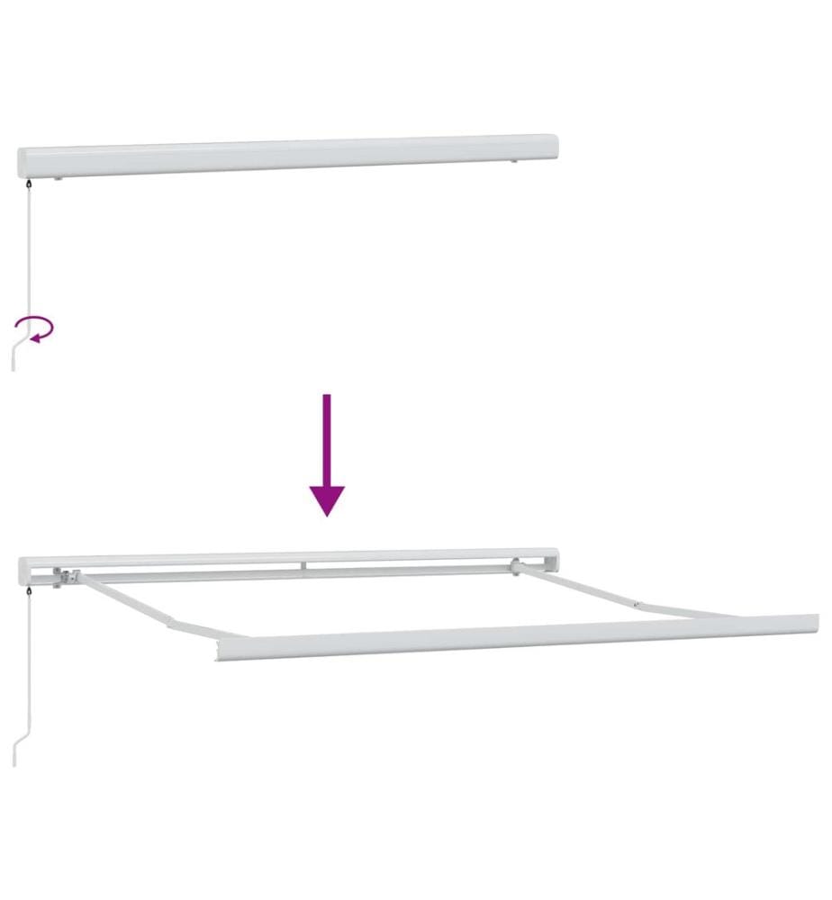 Ausziehbare Markise Mehrfarbig 350 x 250 cm