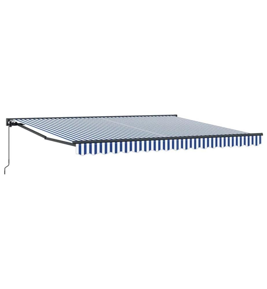 Markisenrahmen Blau und Weiss 400 x 300 cm