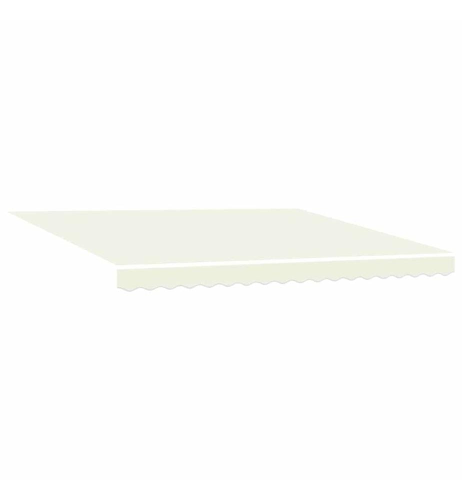 Cadre d'auvent Crème 400 × 300 cm Polyester avec revêtement PU