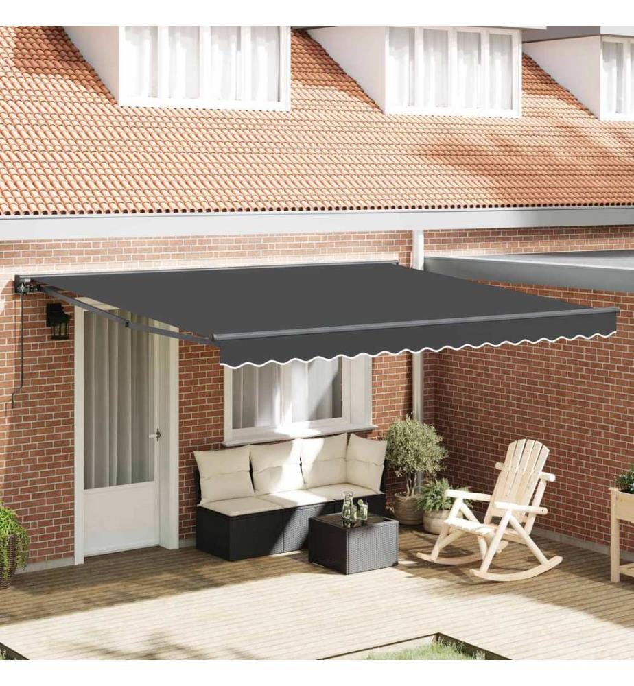 Cadre d'auvent Anthracite 400 × 300 cm