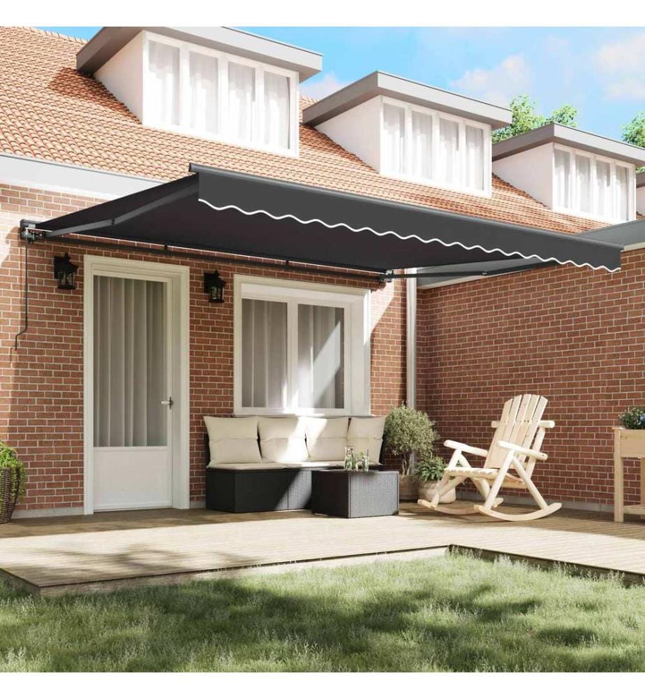 Cadre d'auvent Anthracite 400 × 300 cm
