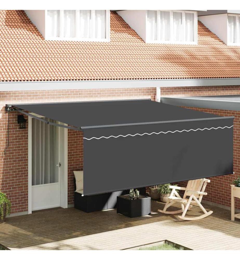 Auvent Rétractable Anthracite 400 × 300 cm