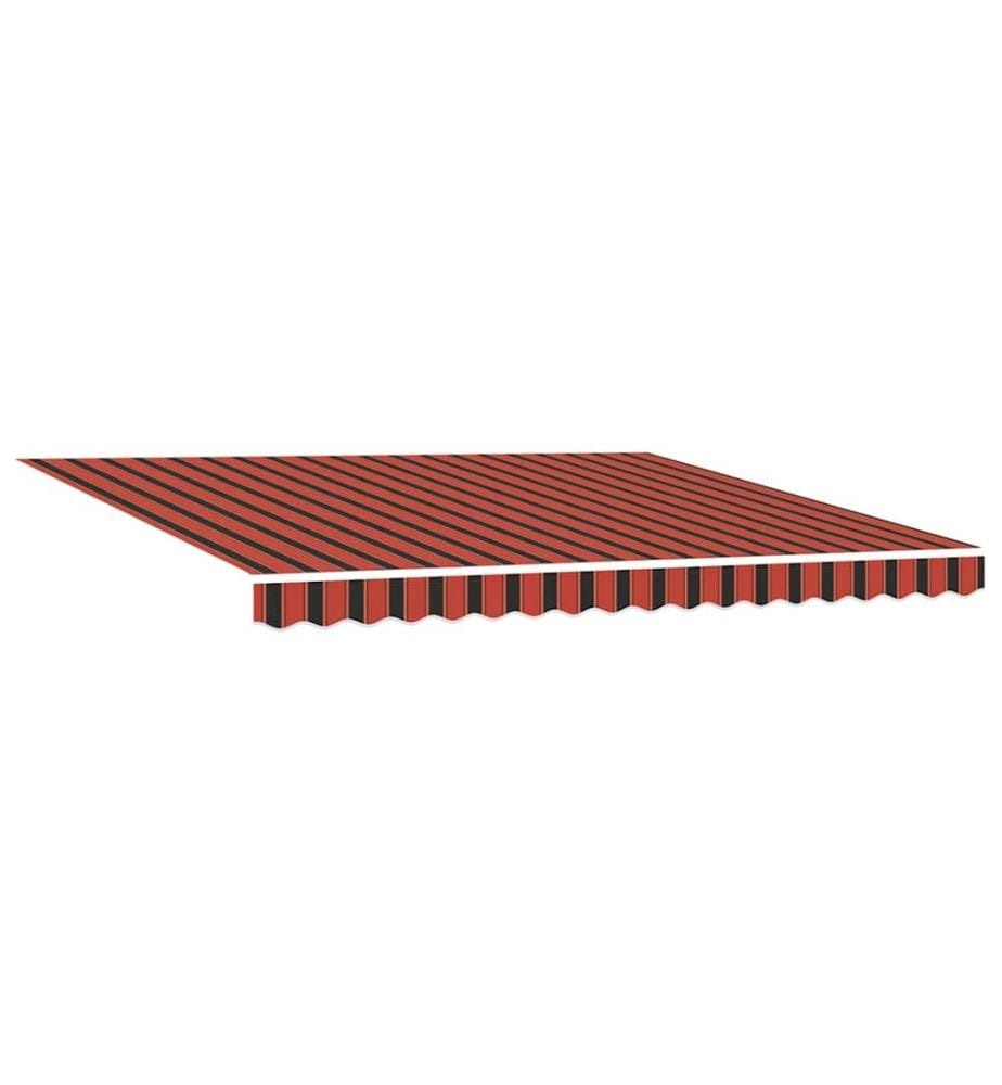 Auvent rétractable orange et marron 400 × 300 cm
