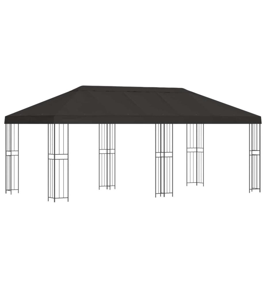6 x 3 m Anthrazit Polyester und Stahl 190