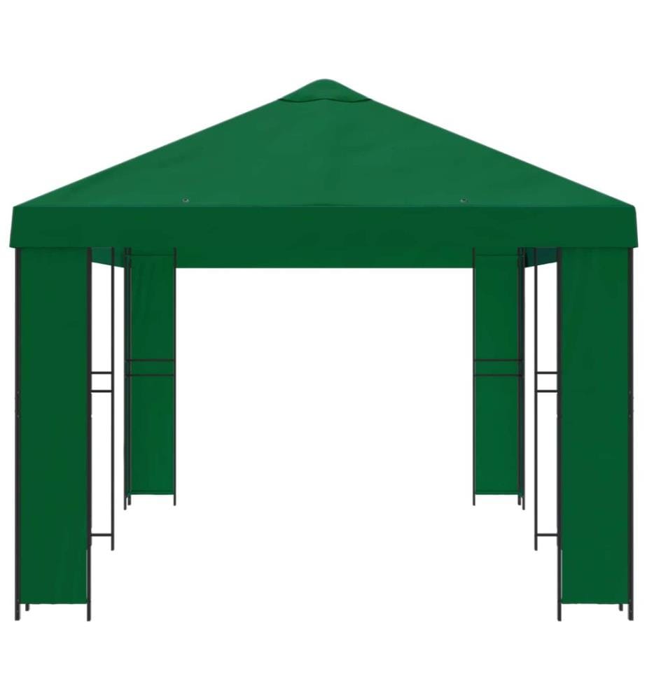 Garten Pavillon 6 x 3 m Grün Polyester und Stahl 190