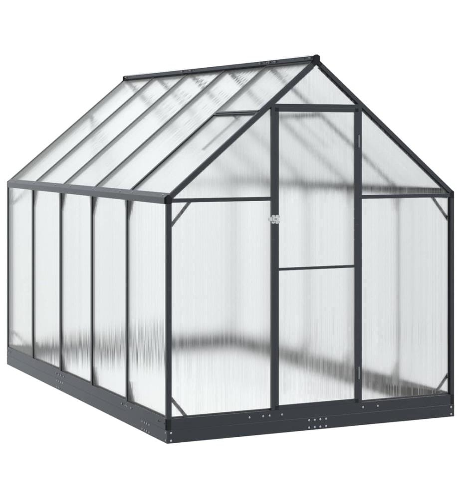 Serre de jardin avec porte Anthracite 183,5 x 303,5 x 207 cm