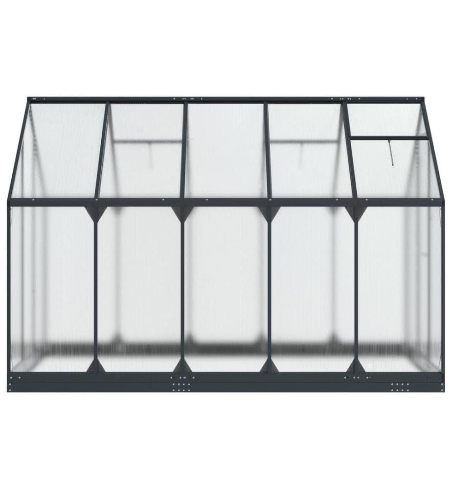 Serre de jardin avec porte Anthracite 183,5 x 303,5 x 207 cm
