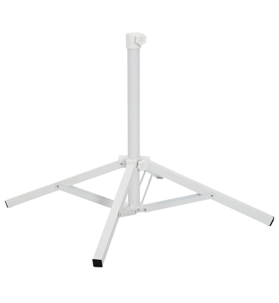 Parasol Stand Weiss Stahl für 25-32 mm Stange