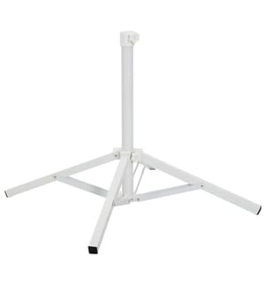 Parasol Stand Weiss Stahl für 25-32 mm Stange