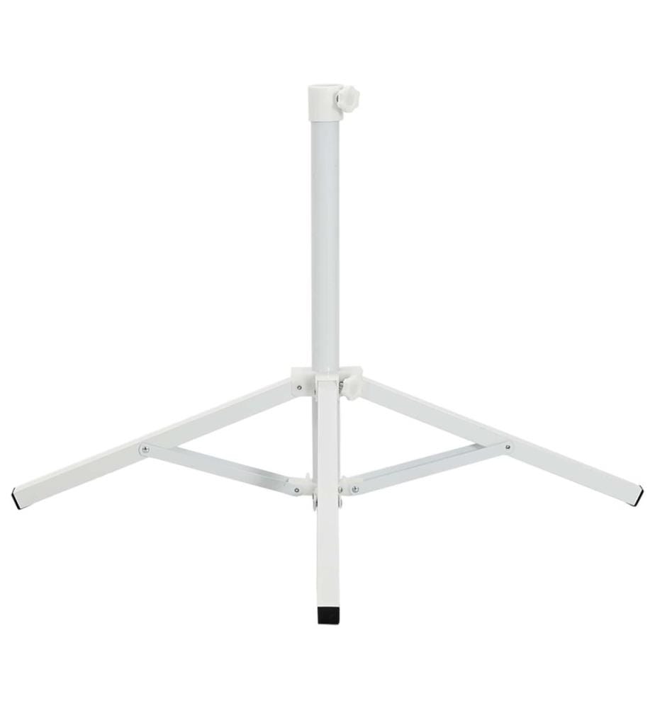 Parasol Stand Weiss Stahl für 25-32 mm Stange