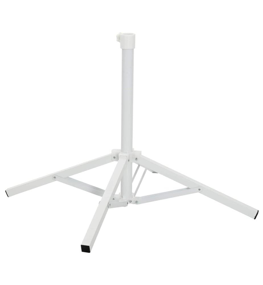Parasol Stand Weiss Stahl für 25-32 mm Stange