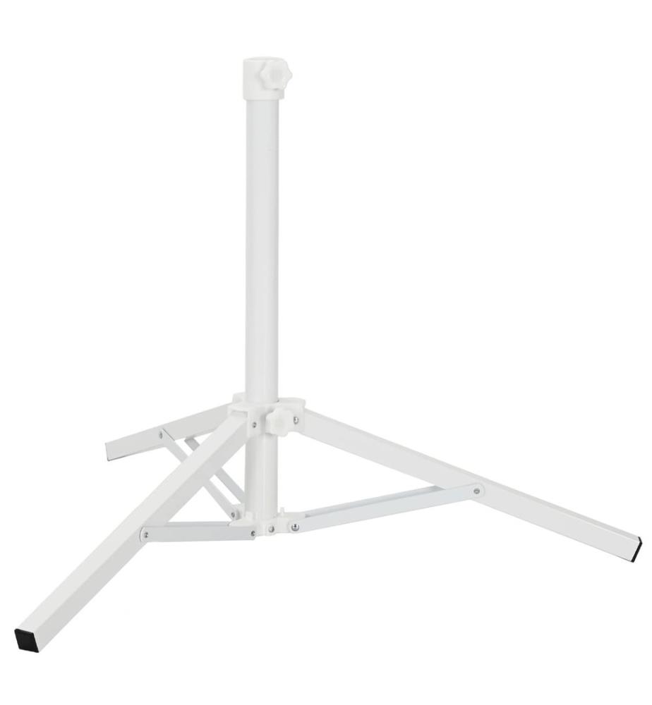 Parasol Stand Weiss Stahl for 25-32 mm Pole