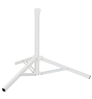 Parasol Stand Weiss Stahl for 25-32 mm Pole