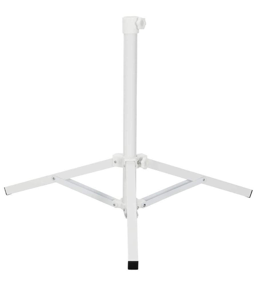 Parasol Stand Weiss Stahl for 25-32 mm Pole