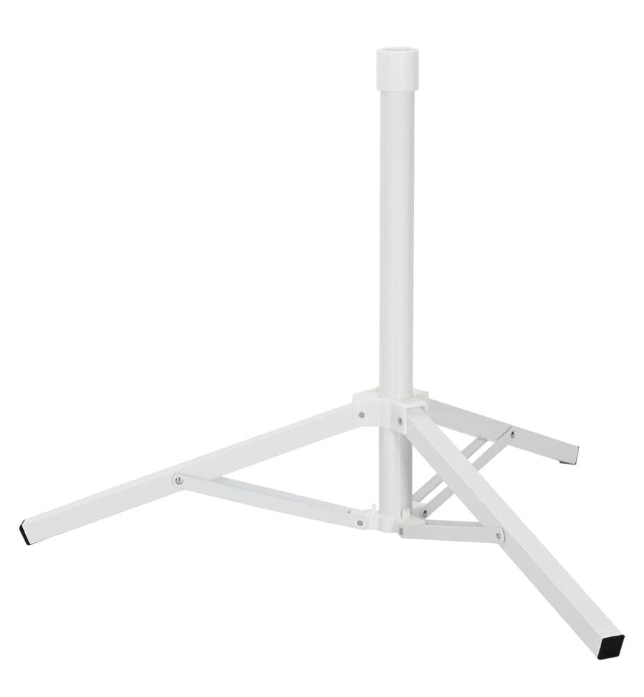 Parasol Stand Weiss Stahl for 25-32 mm Pole