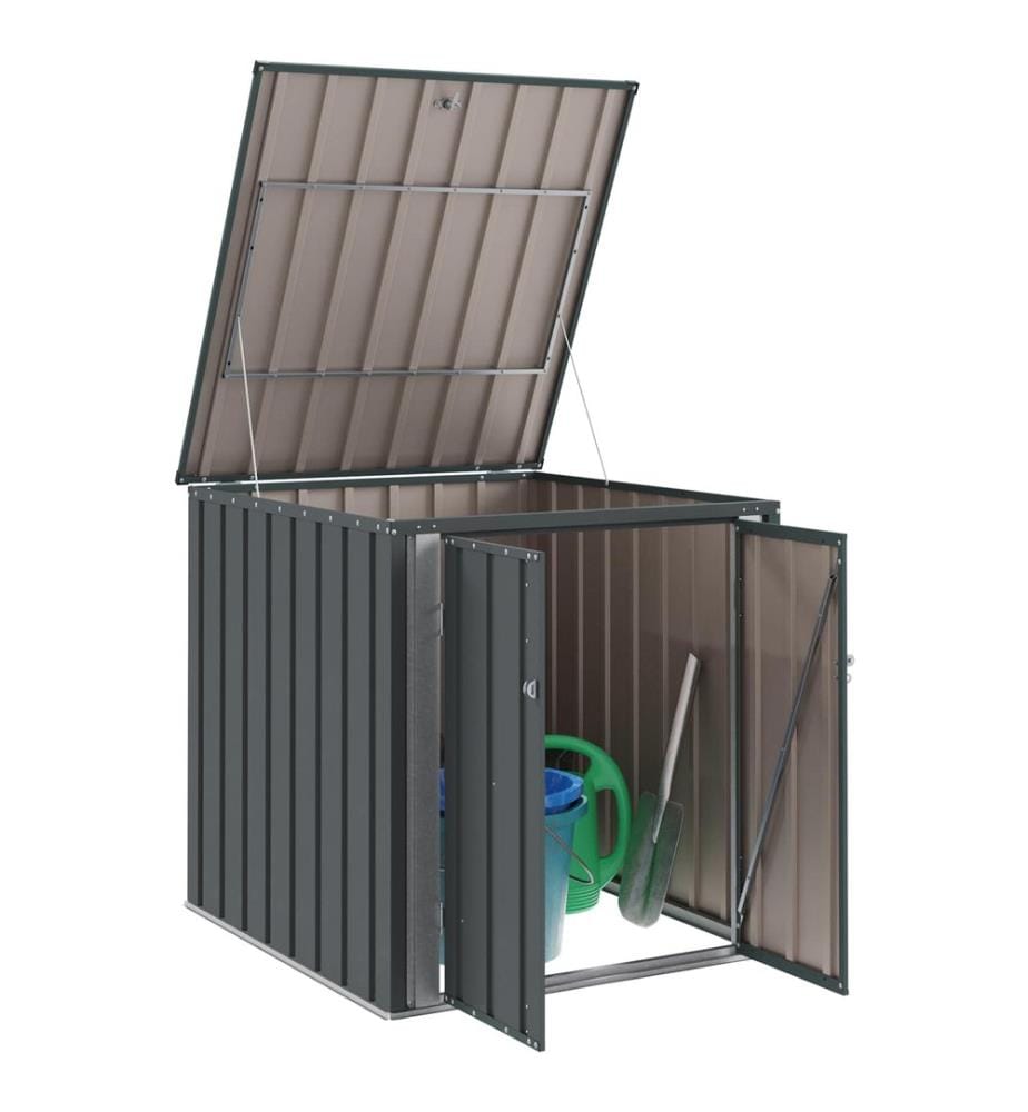 Gartenlagerbox Schwarz 101,5 x 107 x 100 cm Stahl