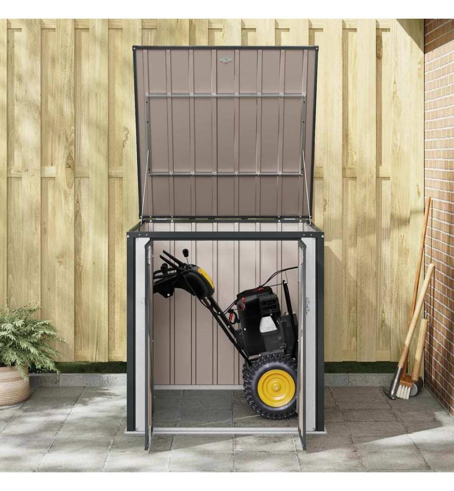 Gartenlagerbox Schwarz 101,5 x 107 x 100 cm Stahl