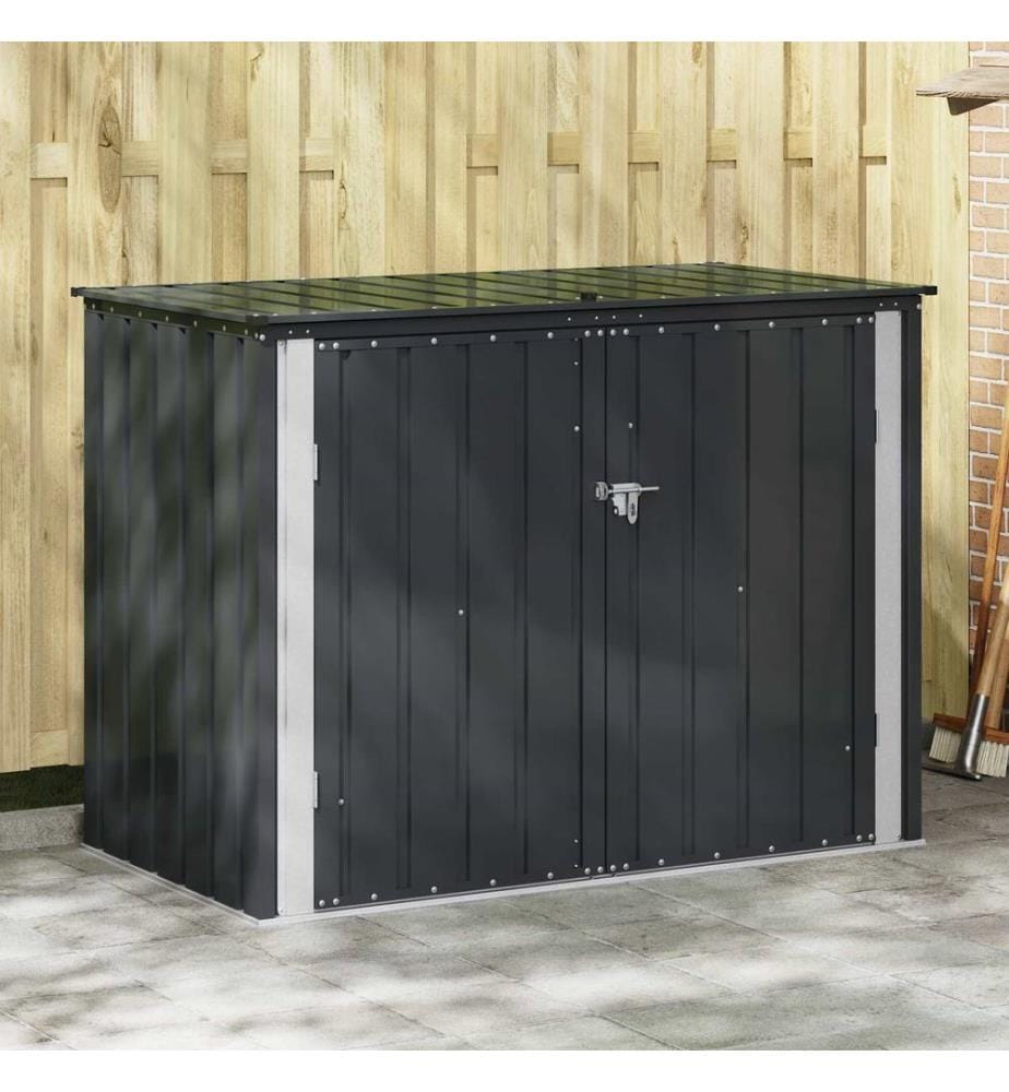 Gartenlagerbox Schwarz 151,5 x 82 x 110,5 cm Stahl