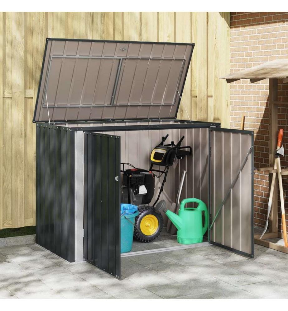 Gartenlagerbox Schwarz 151,5 x 82 x 110,5 cm Stahl