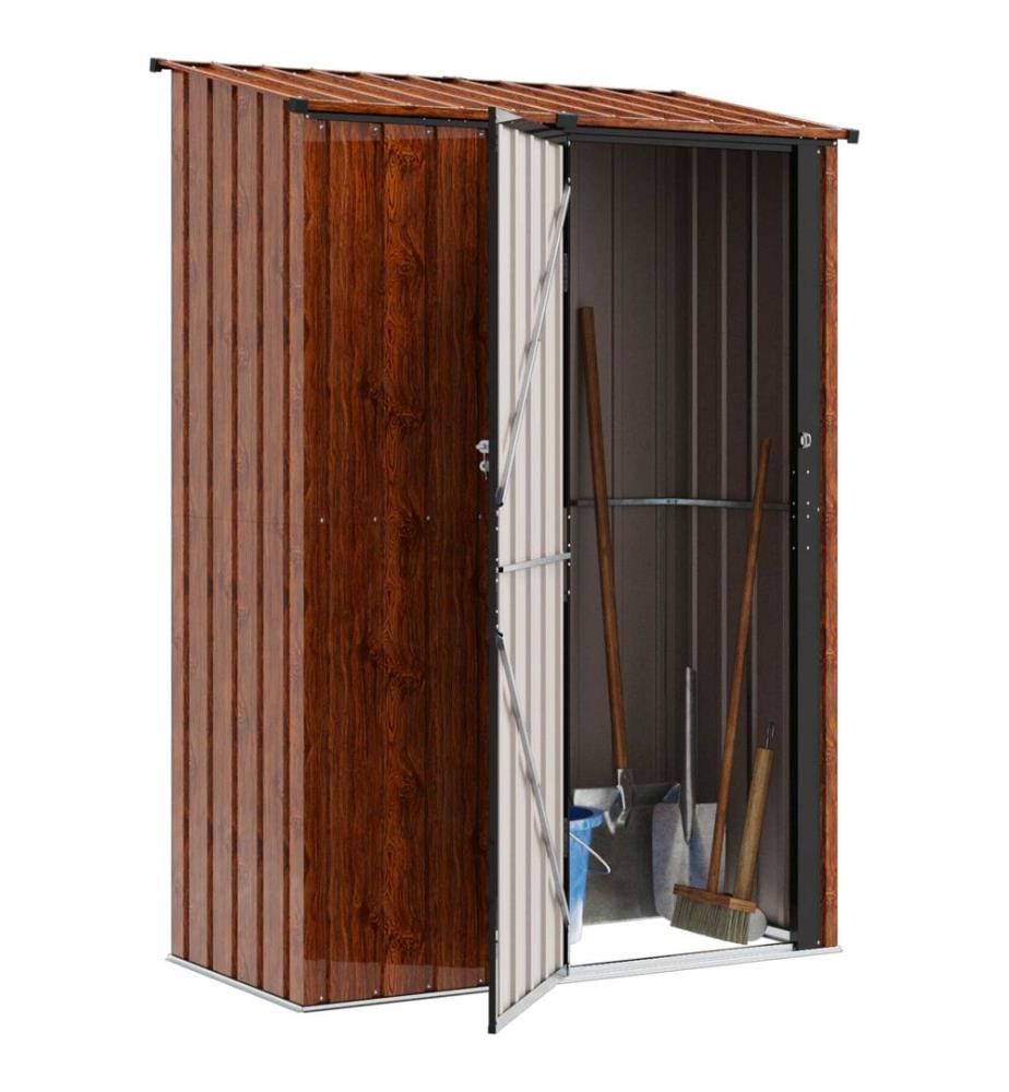 Cabanons de jardin Marron 140,5 x 74 x 200 cm Mét??