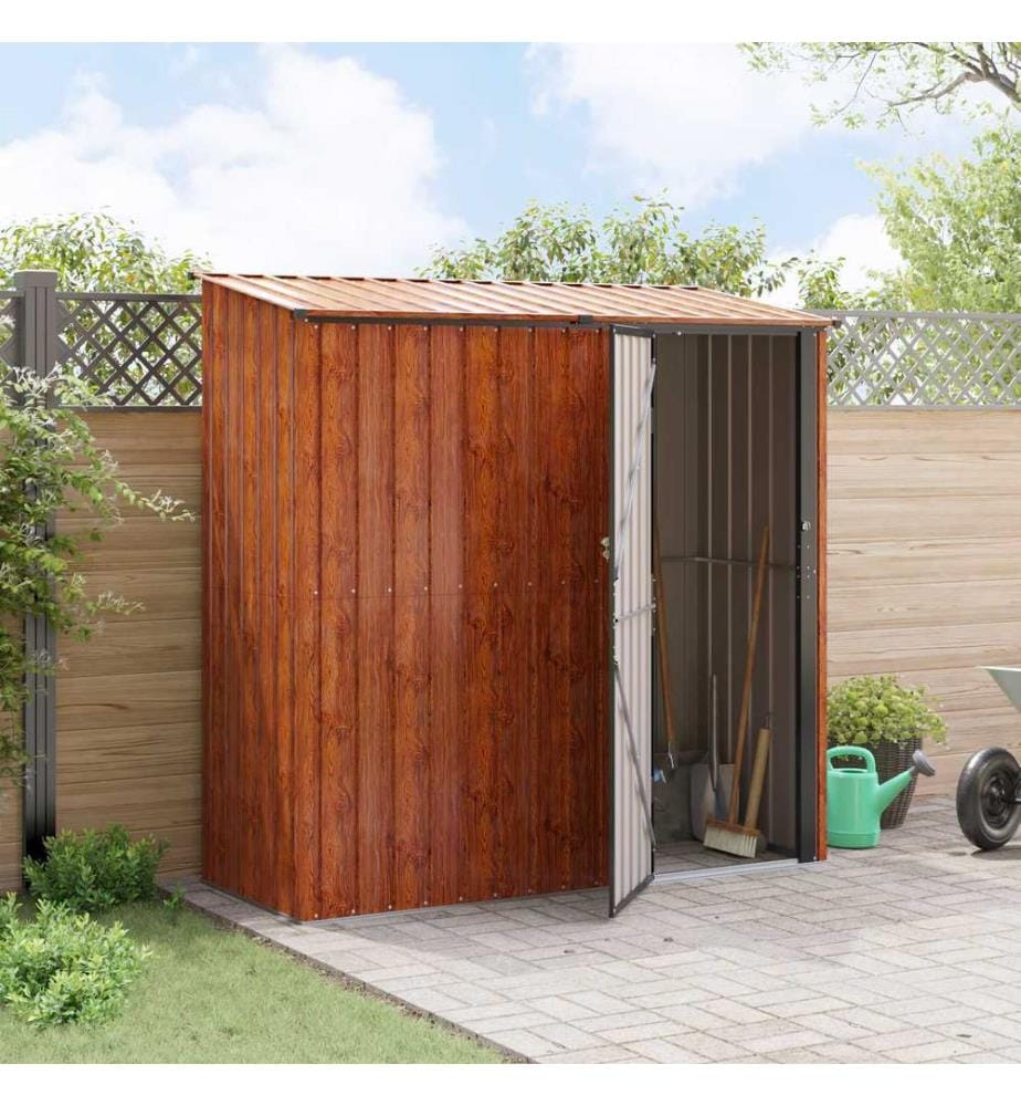 Gartenhütten Braun 203 x 85,5 x 200 cm Metall