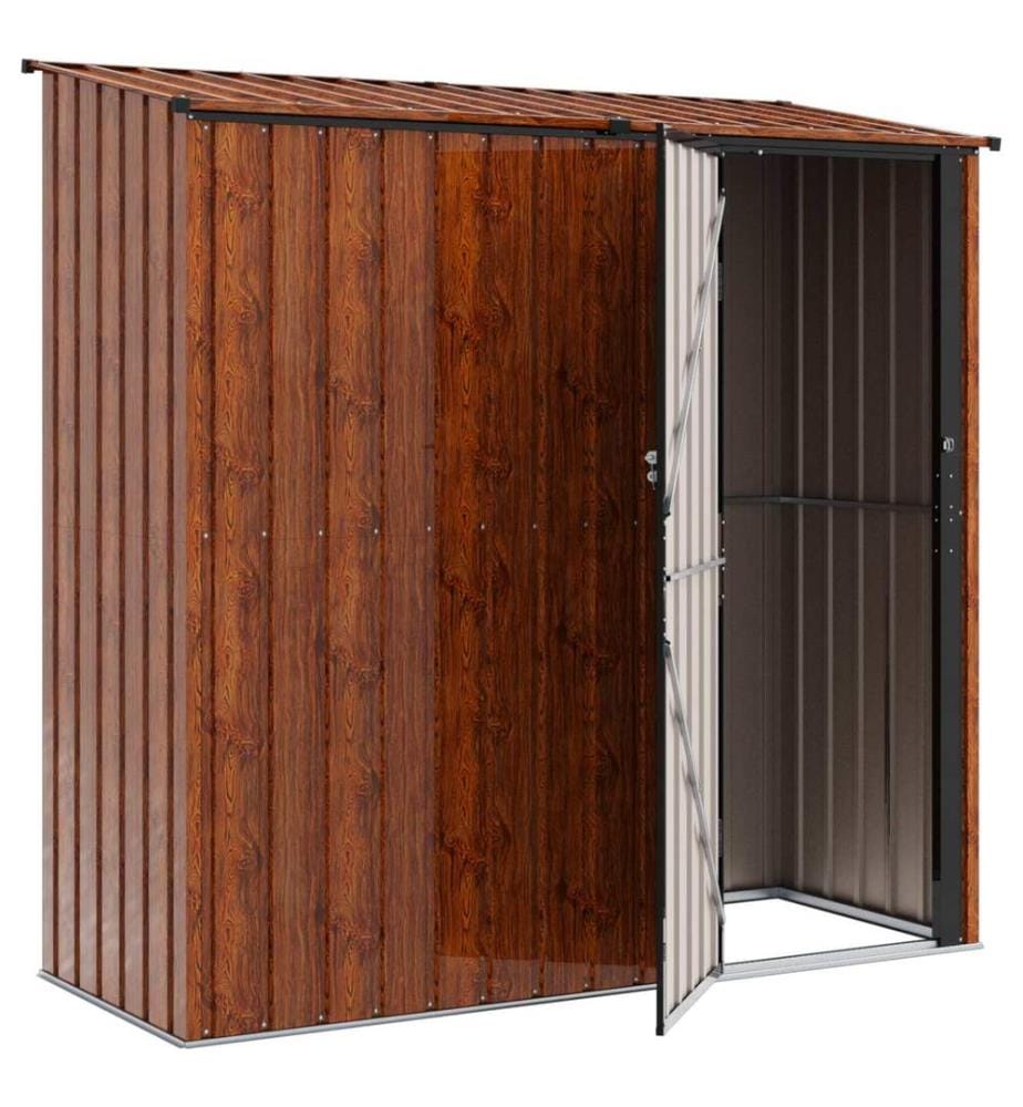 Gartenhütten Braun 203 x 85,5 x 200 cm Metall
