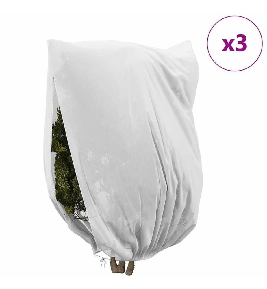 Couvercles de Fleece de Protection Anti-Gel pour Plantes 3 pcs