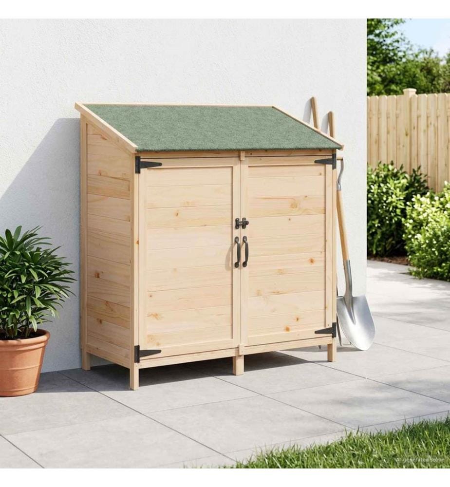 Abri de jardin avec toit Naturel 106,5 x 56 x 113,5 cm