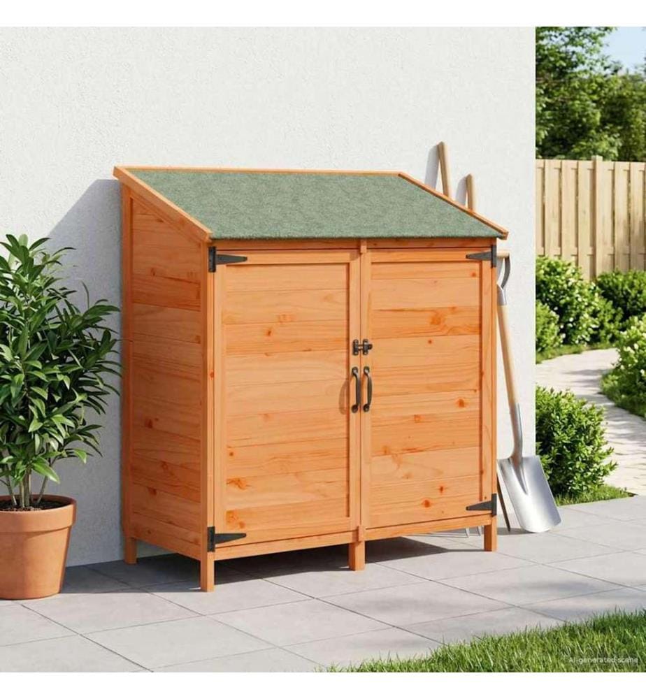 Abri de jardin avec toit Marron 106,5 x 56 x 113,5 cm