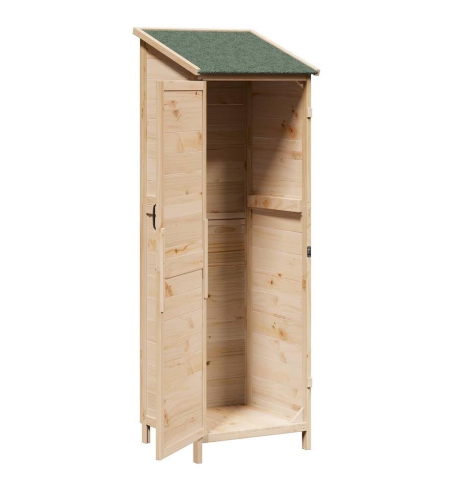 Abri de jardin avec toit Naturel 59,5 x 56 x 176,5 cm