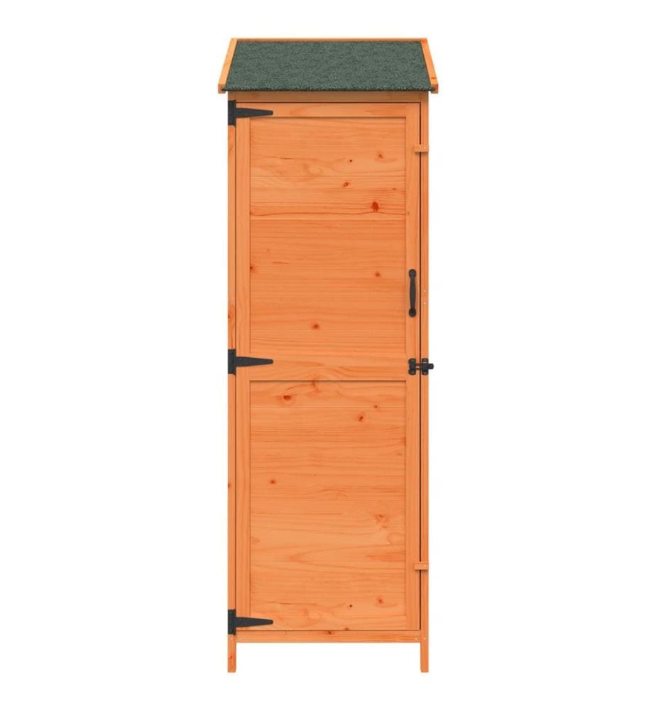 Gartenschuppen Braun 59,5 x 56 x 176,5 cm Massivholz aus Fichte