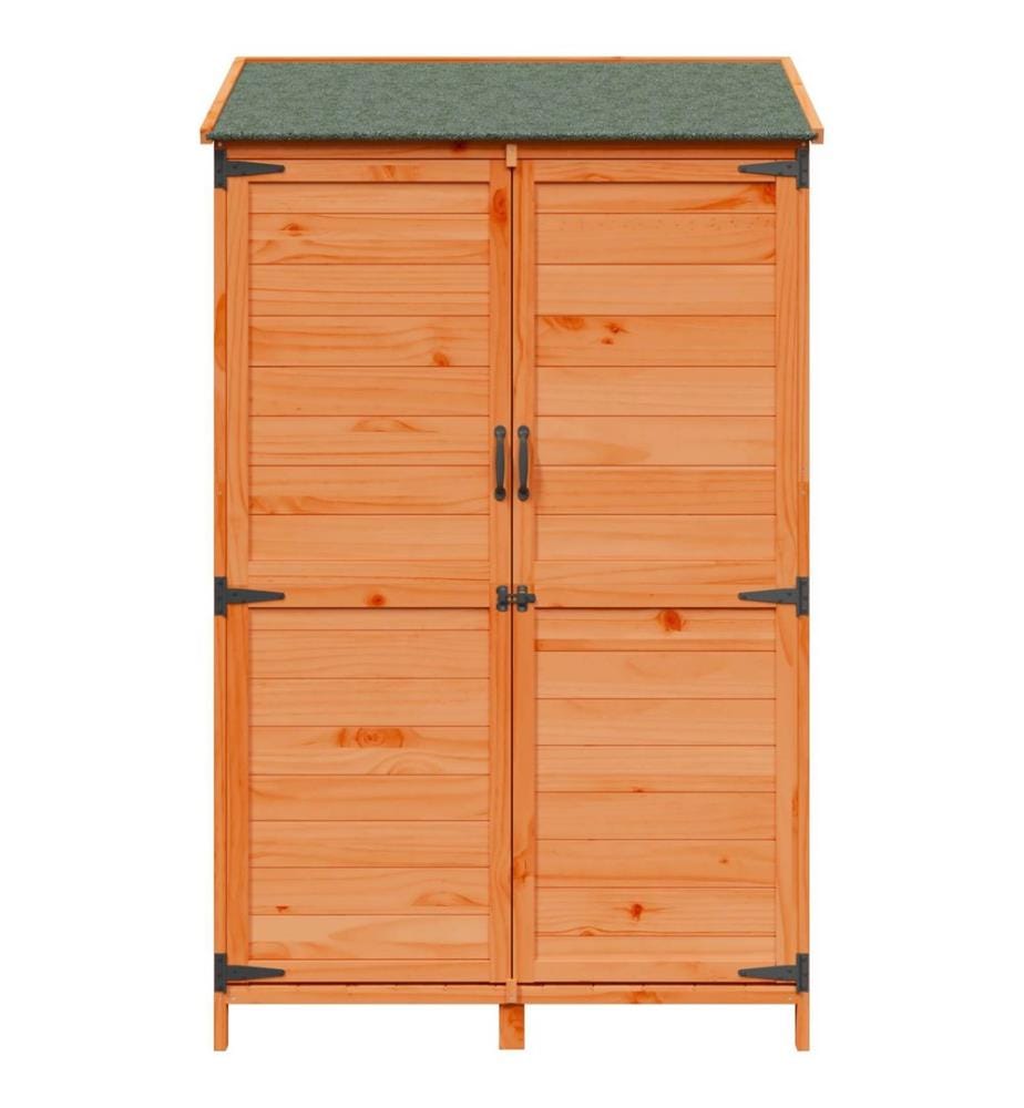 Abri de jardin Marron 106,5 x 56 x 176 cm Bois de Sapin Massif