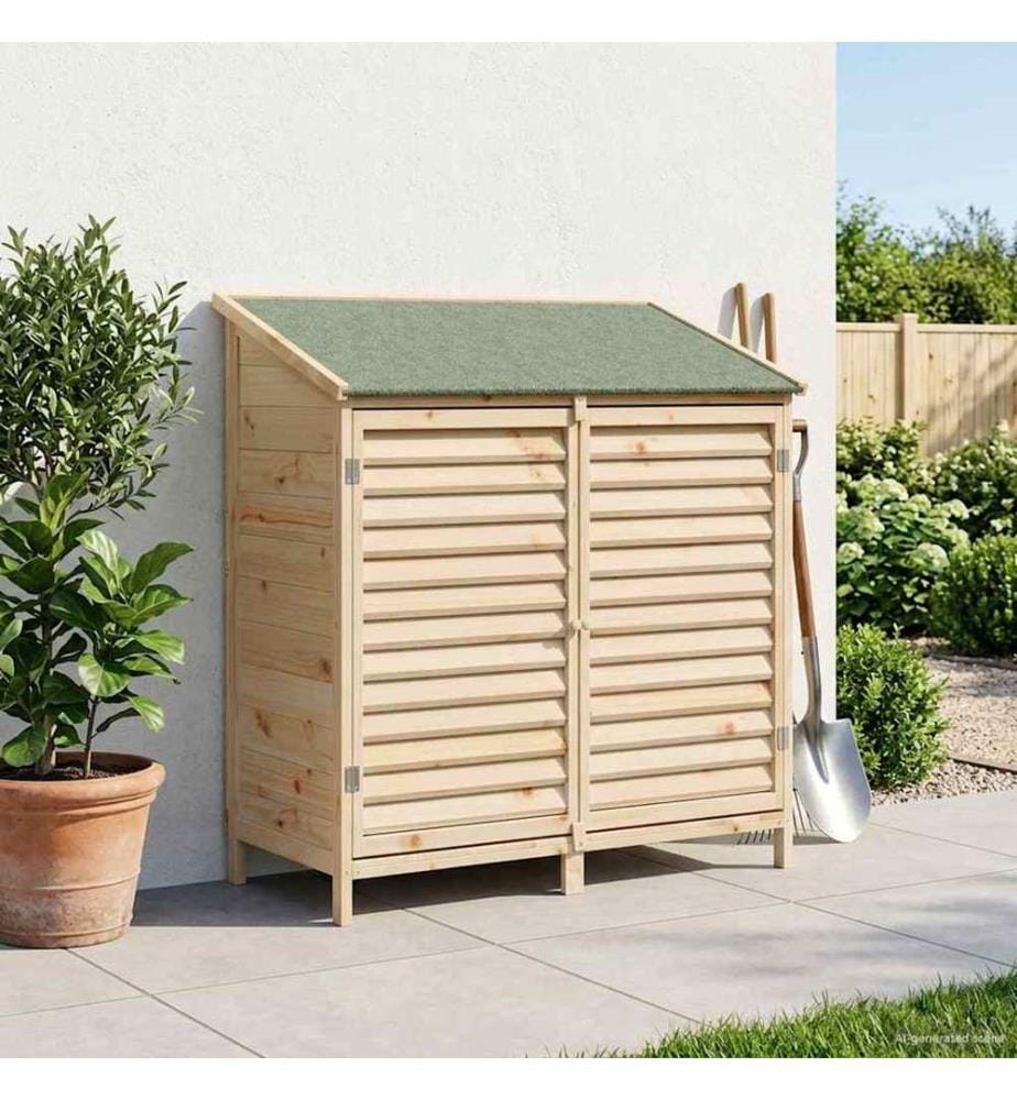 Abri de jardin Naturel 106 x 56 x 113,5 cm Bois de Sapin Massif