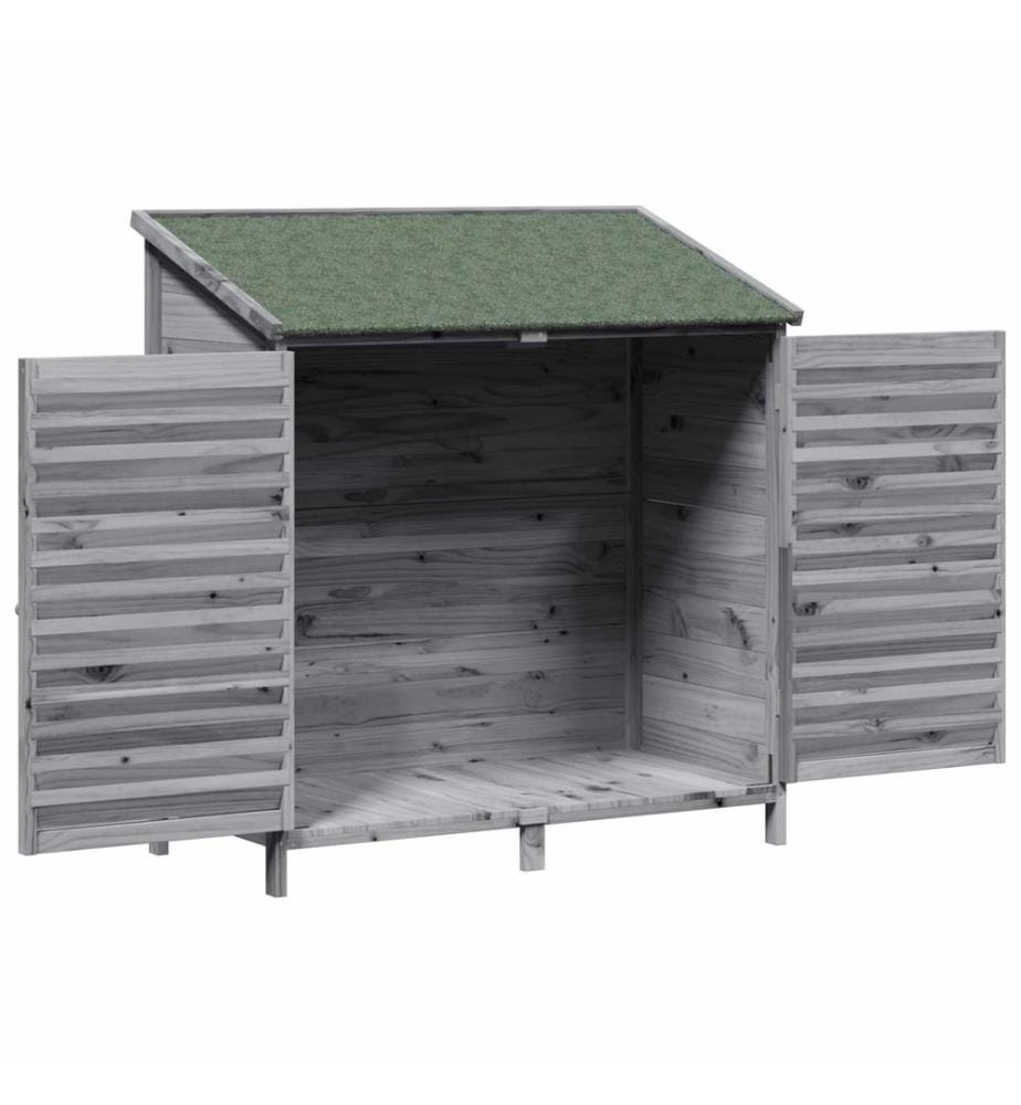 Abri de jardin Gris 106 x 56 x 113,5 cm Bois de Sapin Massif